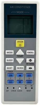 7SEVEN Compatible for Panasonic AC Remote Original 157B Model 1 1.5 2 Ton Split or Window Air Conditioner Panasonic AC Remote Controller(White)