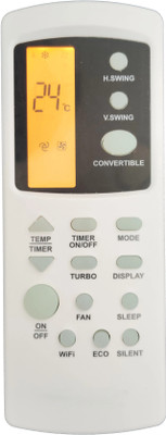 LipiWorld 210O (WiFi) AC Remote Control With Display Light (Old Remote Exactly Same Remote Will Only Work) Compatible For Hisense AC Remote Controller(Grey)