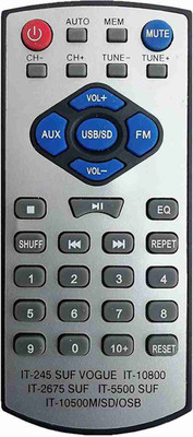 OG 5-IN-1 IT-10500M IT-245 IT-10800 IT-2675 IT-5500 Remote Compatible with INTEX HOME THEATER Remote Controller(Grey)