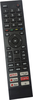 Ehop ERF3L80H Compatible remote control For  Smart TV Remote with Youtube HISENSE Remote Controller(Black)