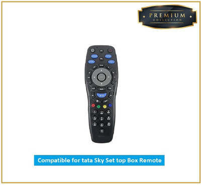 SINAL Premium Quality Compatible Tata-sky Remote Control with Recording Key (RMT218) TATA SKY Remote Controller(Black)
