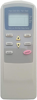 LipiWorld VE-41 AC Remote Control (Old Remote Exactly Same Remote Will Only Work) Compatible For Panasonic AC Remote Controller(Grey)