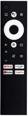 Kritex Compatible for COOCAA LED SMART TV Remote Remote, Voice Remote Remote Controller(Black)