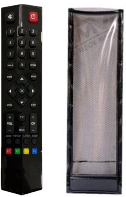 Paril (Remote+Cover) Tv Remote compatible for TCL Smart led/lcd Tv Remote TvR-88 RC With PU Leather Protective Cover( EXACTLY SAME REMOTE WILL ONLY WORK) Remote Controller(Black)