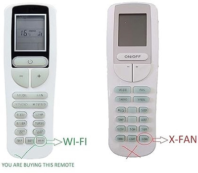 Oyrlize 133B Voltas Compatible AC Remote Control for Split & Inverter Models LG Remote Controller(White)