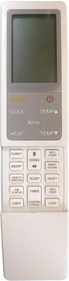 BhalTech AC Remote Control (Old Remote Exactly Same Remote Will Only Work) Compatible for Haier AC Remote Remote Controller(White)