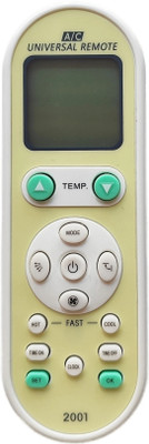 MEPL All in one AC remote control BABA 2001 IN 1 ALL IN ONE Ac remote control with Free Battery Harsh Enterprises Remote Controller(Cream)