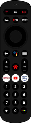 RESORB AIRTEL XTREME VOICE VOICE Remote Compatible For Airtel Xstream Dth Set Top Box Airtel xstream SD / HD / HD+ Plus / 4K DTH Set Top Box. Remote Controller(Black)