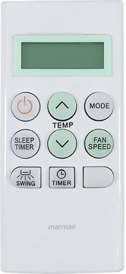 Marman Compatible With LG AC Remote Control AKB73756202/203 Model 114 Suitable for 1 | 1.5 | 2 | Ton Split and Window AC- Match Remote Key by Key with Existing LG Air Conditioner Remote Controller(White)