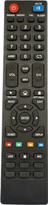 MechFox Universal Television Remote Compatible LED/LCD TV Remote Control | RM-74B | Koryo Remote Controller(Black)