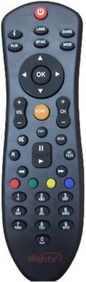 SHYAM BABA ENTERPRISES  NEW DISH TV Remote Controller(Black)