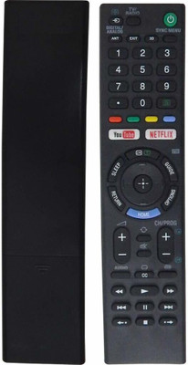 7SEVEN Compatible for Sony Smart Tv Remote Control with YouTube and NETFLIX Hotkeys for Bravia LCD LED UHD OLED QLED 4K Android TV Original Sony Remote Replacement SONY Remote Controller(Black)