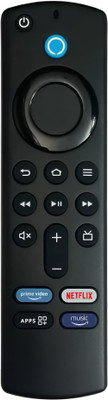 Only 1 One Step Ahead by LRIPL Original Replacement Remote Control (Alexa Voice Control Available) Compatible with Amazon Fire Stick 3rd Gen Device [Pairing Required Before Use] Remote Controller(Black)