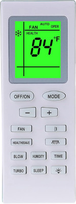 TIZOQ 18 AC Remote with Display Light Remote Control Compatible for Voltas/Onida Voltas AC, Onida AC, Gree AC Remote Controller(White)