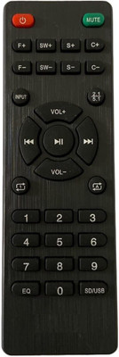 Kritex Compatible for John Barrel Home Theater Remote Sound BAR Remote Controller(Black)