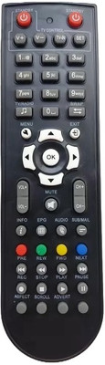 HDF Replacement Remote Control Compatible for Willett Free to DTH Set TOP Box Willet Set Top Box Remote Controller(Black)