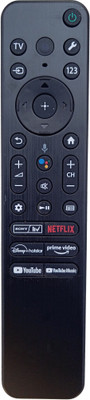 LipiWorld RMF-TX810P Led Smart TV Voice Remote Control (with Voice) (Old Remote Exactly Same Remote Will Only Work) Compatible For Sony Bravia Tv Remote Controller(Black)