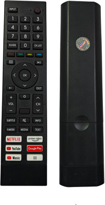 Ehop ERF3W80H Compatible Remote Control for  Smart Tv With Netflix YouTube Prime Hisense Remote Controller(Black)