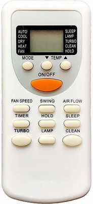 hybite Remote Compatible for Lloyd Split/Window AC Remote Control (Please Match The Image with Your Old Remote) Lloyd ac Remote Controller(White)