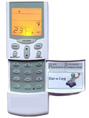 OKDEAL 1 Year Warranty WITH BACKLIGHT AC Remote Compatible for Hitachi AC Remote Controller(White)