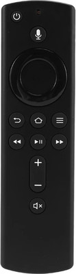 Crystonics Voice Remote Control (2nd GEN) for Fire TV Stick compatible With Amazon fire TV stick Remote Controller(Black)