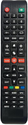 LUNAGARIYA Compatible with ITEL Smart LED TV Remote,TR-U28 Remote Controller(Black)