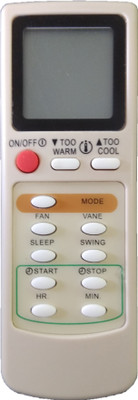 LipiWorld 80 AC Remote Compatible for  Mitsubishi/Voltas AC Remote Controller(White)