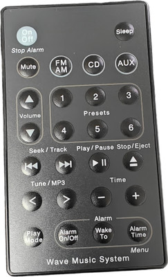 Ehop Bose B1 Compatible Remote Control for  Wave Music System Audio System Remote Control Bose Remote Controller(Black)