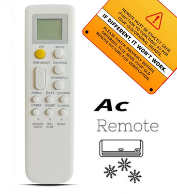 Paril (Remote+Cover) Ac Remote compatible for Ogeneral Ac Re-252A With PU Leather Protective Cover( EXACTLY SAME REMOTE WILL ONLY WORK) Remote Controller(Black)