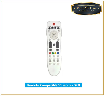 SINAL Premium Quality Remote Compatible Video-con D2H Set top Box (RMT220) VIDEOCON Remote Controller(White)