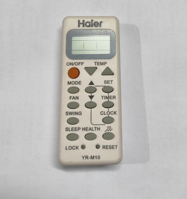Harsh Enterprises YR-M10 Compatible for Haier AC only  Split/Window AC Remote control with Battery Free Haier Remote Controller(Fair brown)