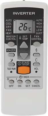 HICLE AC Remote Control -No Setup Required–Ergonomic Design O General AC, AR-RCD2E Remote Controller(White)