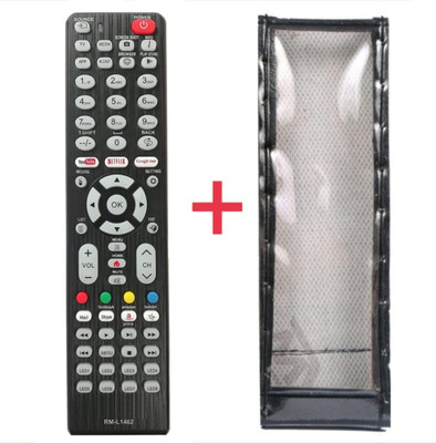 Ethex C-33 TVR Universal 1462 Remote with cover (Remote+Cover)Universal LED/LCD smart remote of all non branded/local/chinese tv Remote Controller(Black) Ethex C-33 TVR Universal 1462 Remote with cover (Remote+Cover)Universal LED/LCD smart remote of all non branded/local/chinese tv Remote Controller(Black)