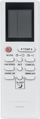 Marman Compatible With Onida AC Remote Control GZ-27B GZ-24B-E1 Model 85 For Split and Window AC - Match Remote Key by Key with Existing Onida Air Conditioner Remote Controller(White)