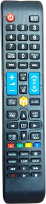 RE 4K smart SS Long Remote ch SAMSUNG LED TV universal Remote Controller(Black)