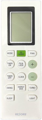 RESORB RE 226A Compatible for Bluestar AC remote 1 1.5 2 ton split/window Remote Controller(White)