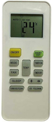 Paril Ac Remote Replacement for Midea / Voltas / Lloyd / Videocon Ac Remote Air Conditioner Remote Compatible For MIDEA / Bluestar / Electrolux / Reconnect Ac (Exactly Same Remote Will Only Work) Remote Controller(White)