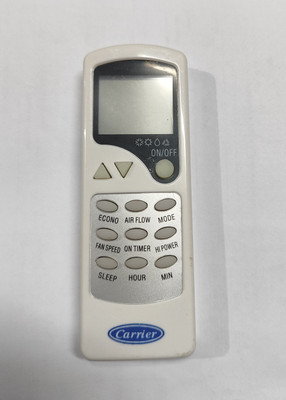 Harsh Enterprises Compatible with Carrier Split/window AC Remote  Hi power mode AC Remote control with Battery Free Carrier Remote Controller(white fair brown)