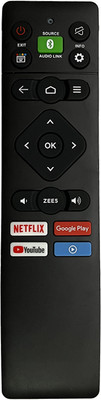 7SEVEN Compatible Panasonic Tv Remote Suitable for LED Android Smart 4K UHD Television HID819 - Replacement for Panasonic Tv Remote Original with Hotkeys PANASONIC Remote Controller(Black)