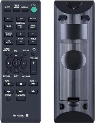 HDF RM-AMU171 Remote for Sony Home Theate Supported Model No. CMT-BT60 & Other Model AV System (RM-AMU171) Sony Home Theater Multimedia Audio Video System Remote Controller(Black) HDF RM-AMU171 Remote for Sony Home Theate Supported Model No. CMT-BT60 & Other Model AV System (RM-AMU171) Sony Home Theater Multimedia Audio Video System Remote Controller(Black)