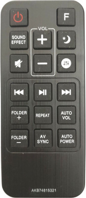 LipiWorld AKB74815321 Sound Bar System Remote Control Compatible For  LG Sound Bar Remote Controller(Black)