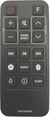 BhalTech AKB75355408 Sound Bar System Remote Control Compatible For  LG Soundbar Remote Controller(Black)