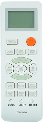 Marman Compatible with Haier AC Remote Control Model 131F Suitable For 1 | 1.5 | 2 Ton Split & Window AC- Match Remote Key by Key with Existing Haier Air Conditioner Remote Controller(White)