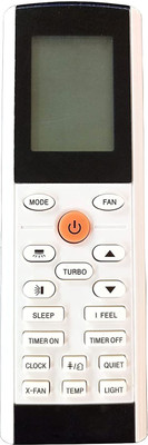 BhalTech 193 (X-Fan IFEEL) AC Remote Control (Old Remote Exactly Same Remote Will Only Work) Compatible for Onida AC Remote Controller(White)