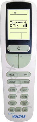 Xeovox Remote for Voltas AC Replacement Original Voltas AC 1 1.5 2 ton Remote 133B. VOLTAS Remote Controller(White)