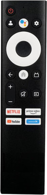 Kritex Remote  LCD/LED Smart TV Remote(with Voice) ut Compatible for AKAI Remote Controller(Black)