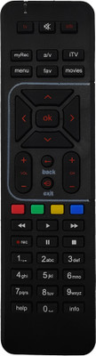 Eboxi Airtel Remote compatible with airtel set-top box Airtel Set-Top Box Remote Controller(Black)