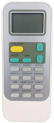 HDF Replacement Remote Control Compatible for Hisense AC Remote (- 130)(Please Match The Image with Your Old Remote) Hisense AC Remote Controller(White & Grey)