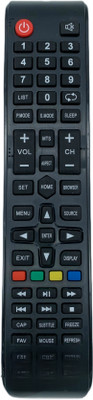 NixGlobal UNI151 MTS FUNCTION Remote Compatible with CROWN 4K SMART LED LCD TV Remote Controller(Black)