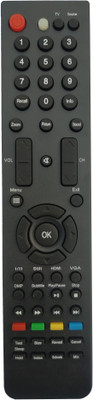 LipiWorld LCD LED Smart TV Remote Control Compatible For  Croma Tv Remote Controller(Black)